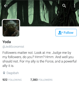 Yoda @JediEconomist